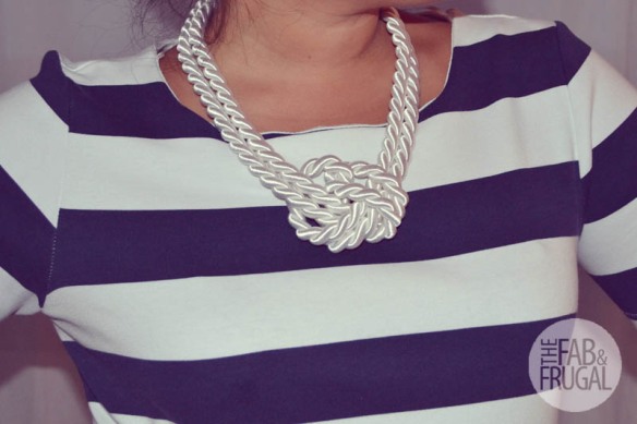 The Fab and Frugal - DIY Nautical Rope Necklace