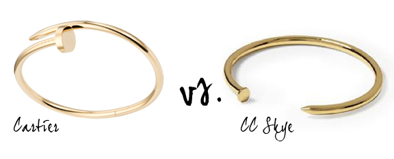 The Fab and Frugal DC Fashion Blog Cartier CC Skye Nail Bracelet